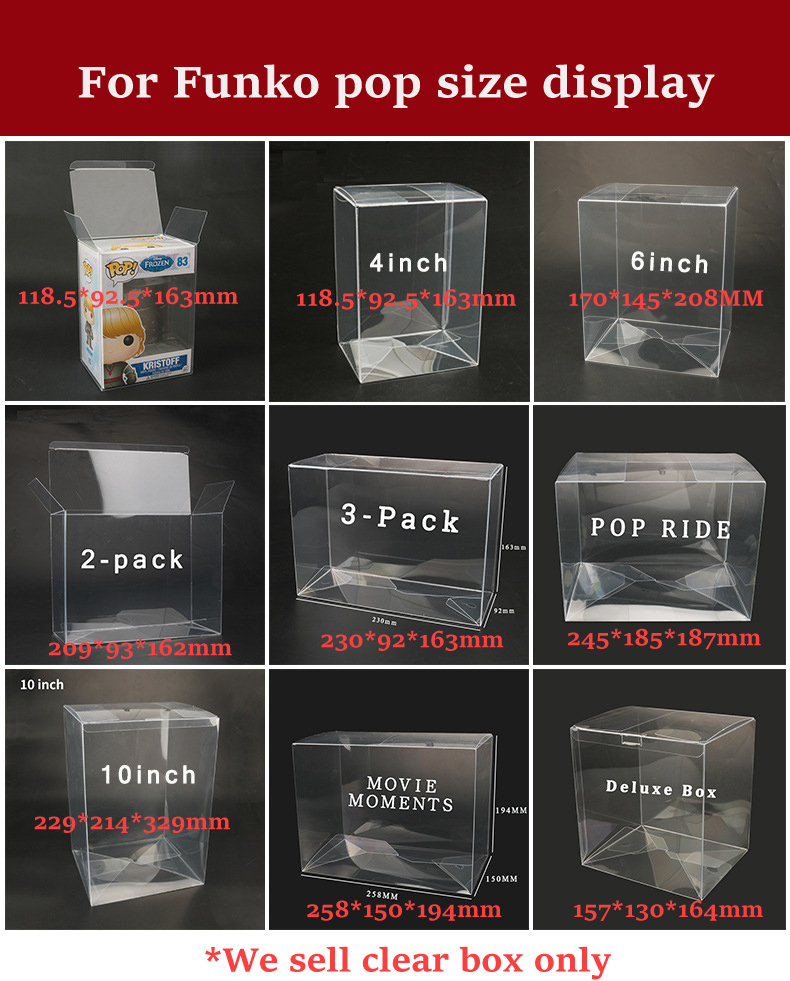 Funko Pop Protector - Transparante Duidelijke Doos Voor Film Momenten