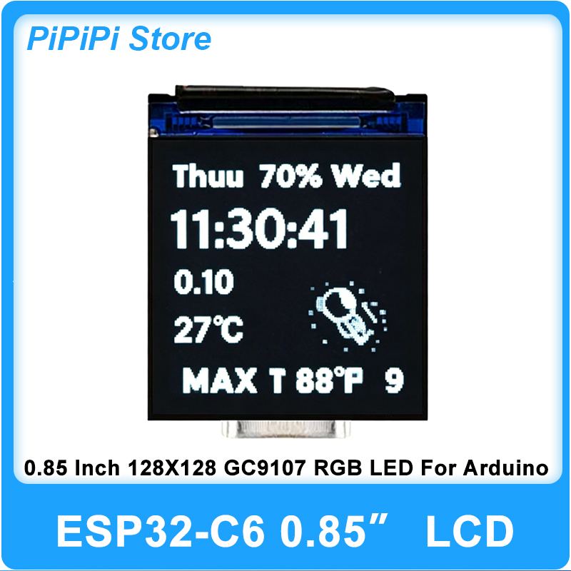 Graded Card Display - ESP32 C6 0,85 inch 128x128 IPS