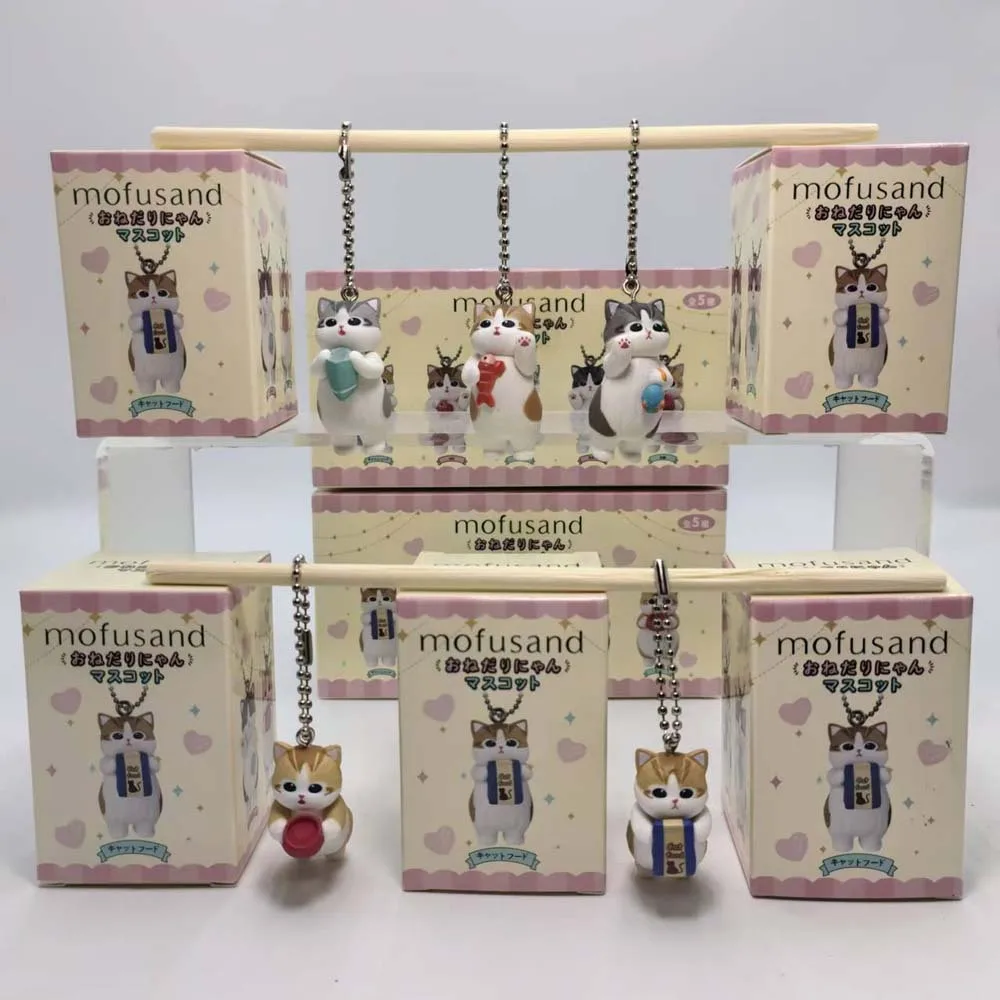 Action Figure Stand - Mofusand Kawaii Kat Sleutelhanger Blind Box