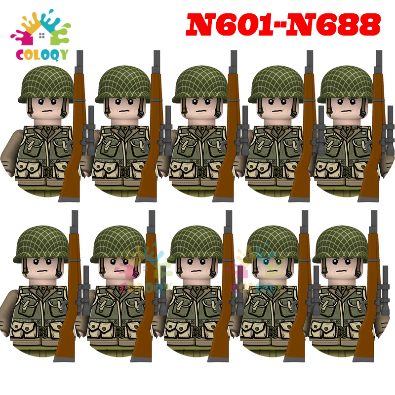 Lego Minifigure Holder - Kinderen Speelgoed WW2 10 stks/set N601-N688