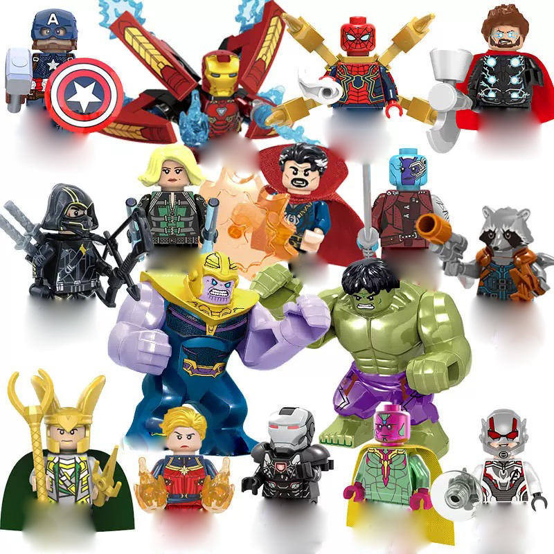 Building Block Mini - Trendy bouwstenen met cartoonfilmfiguren, stripfiguren, humanoïde
