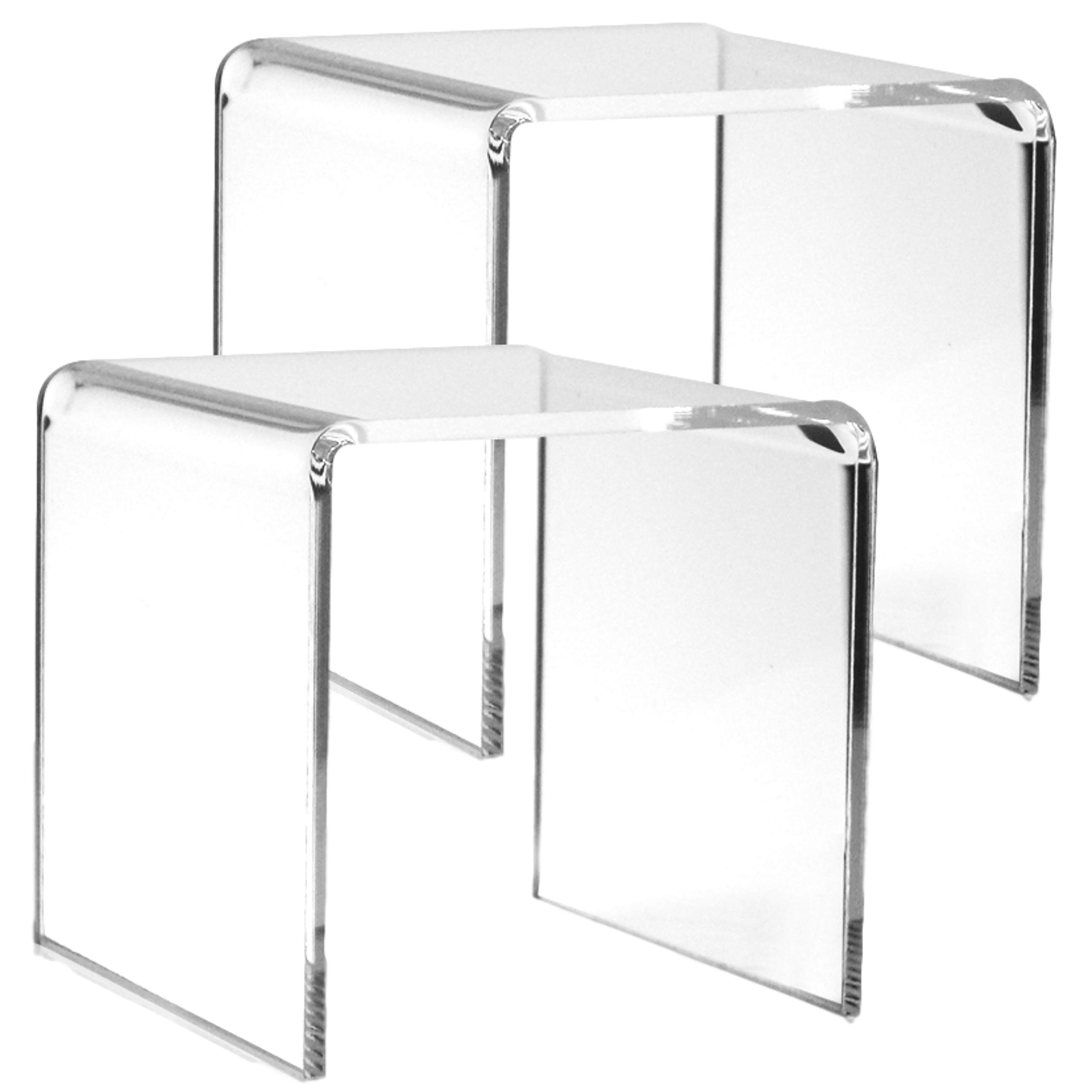 Pop Display Shelf - Acryl Display Risers Stand, Clear Riser