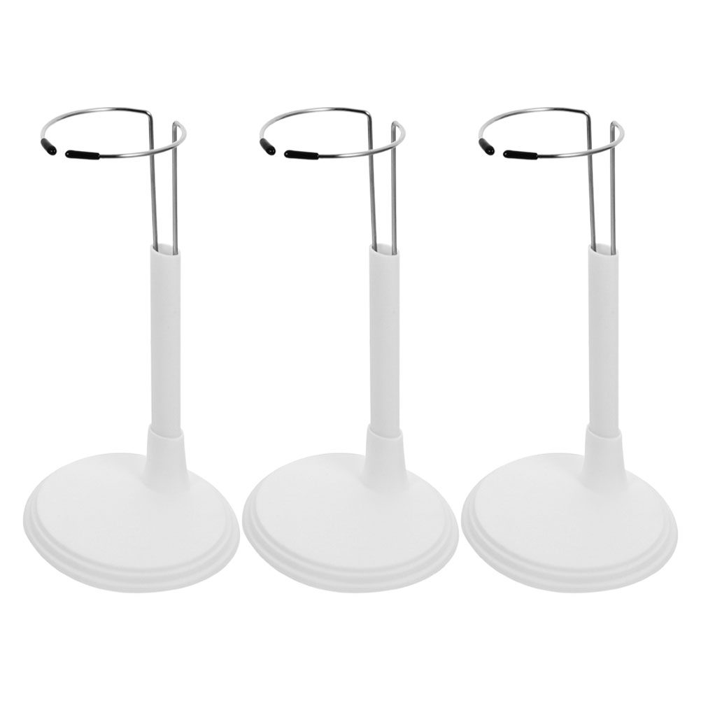 Action Figure Stand - 3 stuks witte kunststof verstelbare displaystandaard