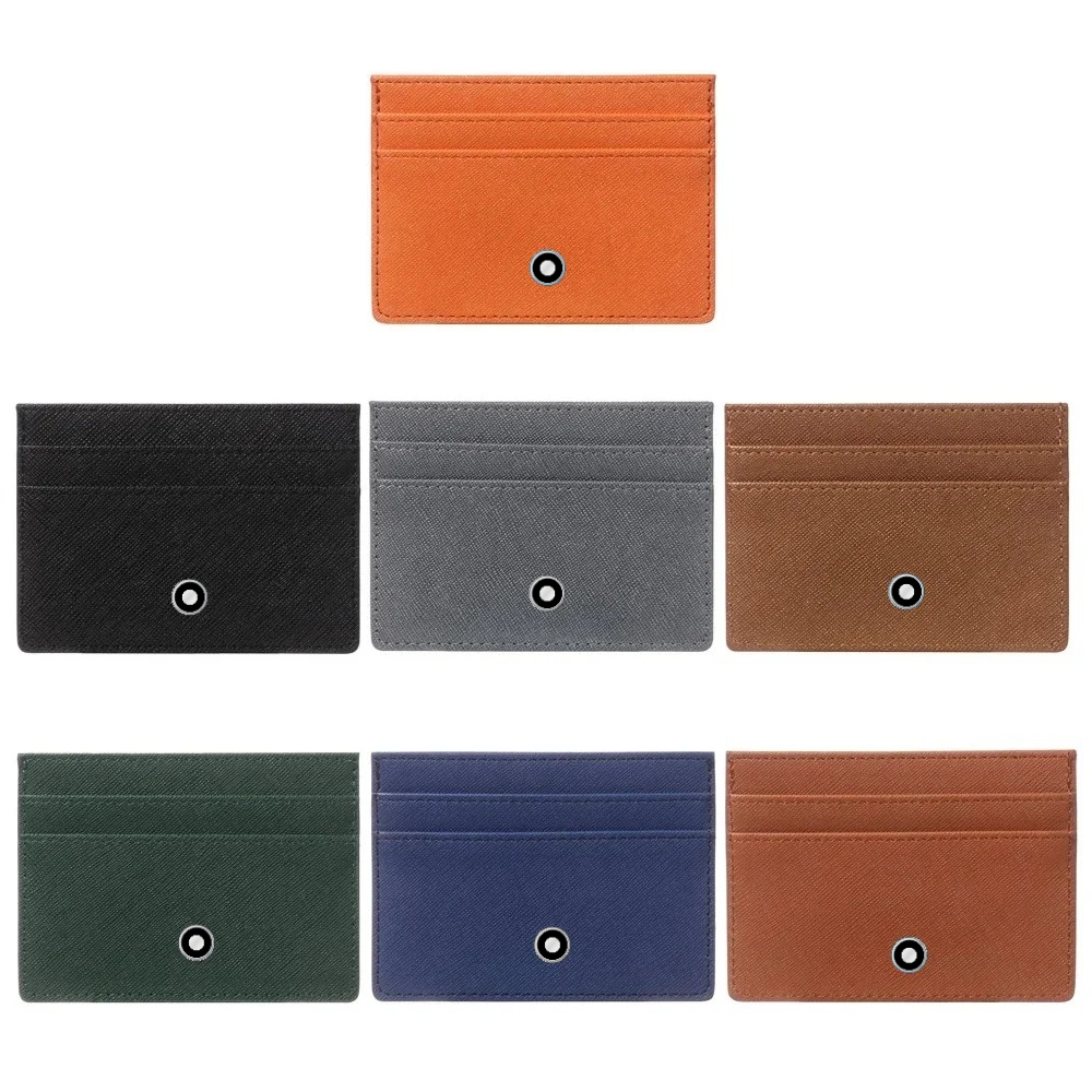 Card Top Loader - Minimalistische dames heren lederen slanke portemonnees