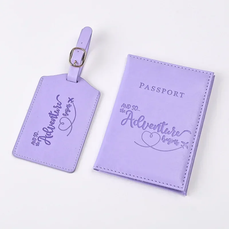 Card Top Loader - Nieuwe paarse PU lederen paspoorthouder Ticket
