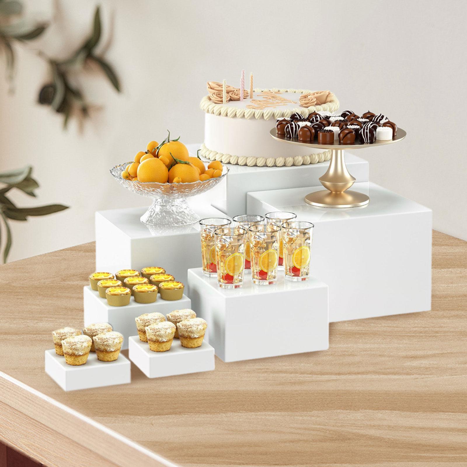 Display Risers Set - TQH 7-delige buffetverhoger desserttafel presentatieset acryl