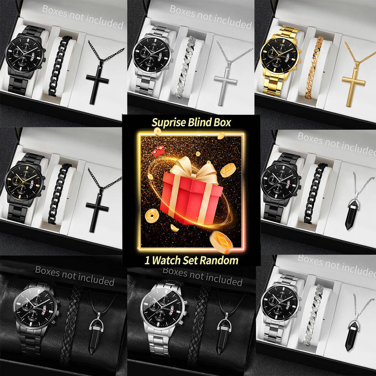 Mystery Box Blind Bag - Verrassing Mystery Horloge Blind Box-3 stks/set