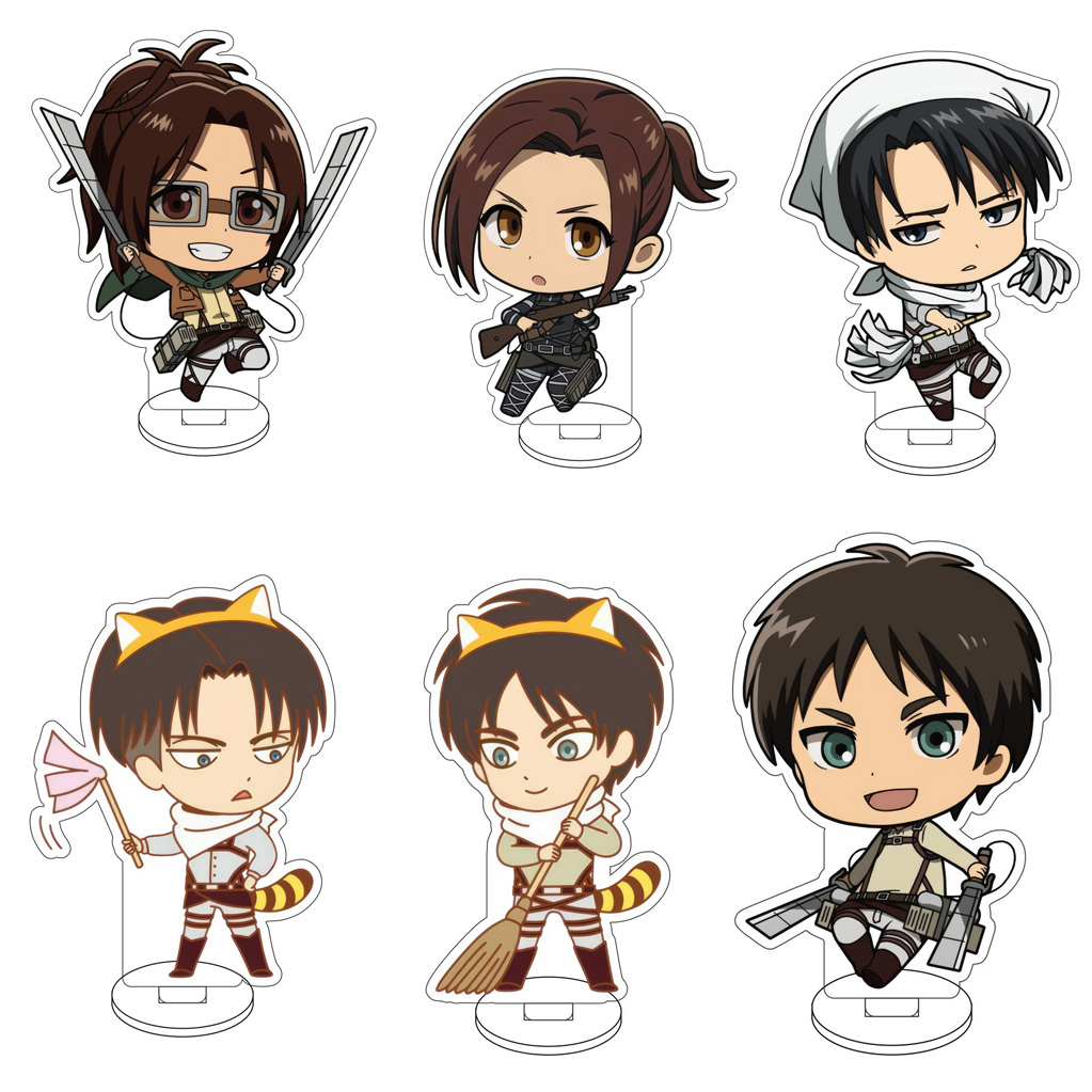 Figma Stand Set - 10CM Anime Aanval op Titan Eren