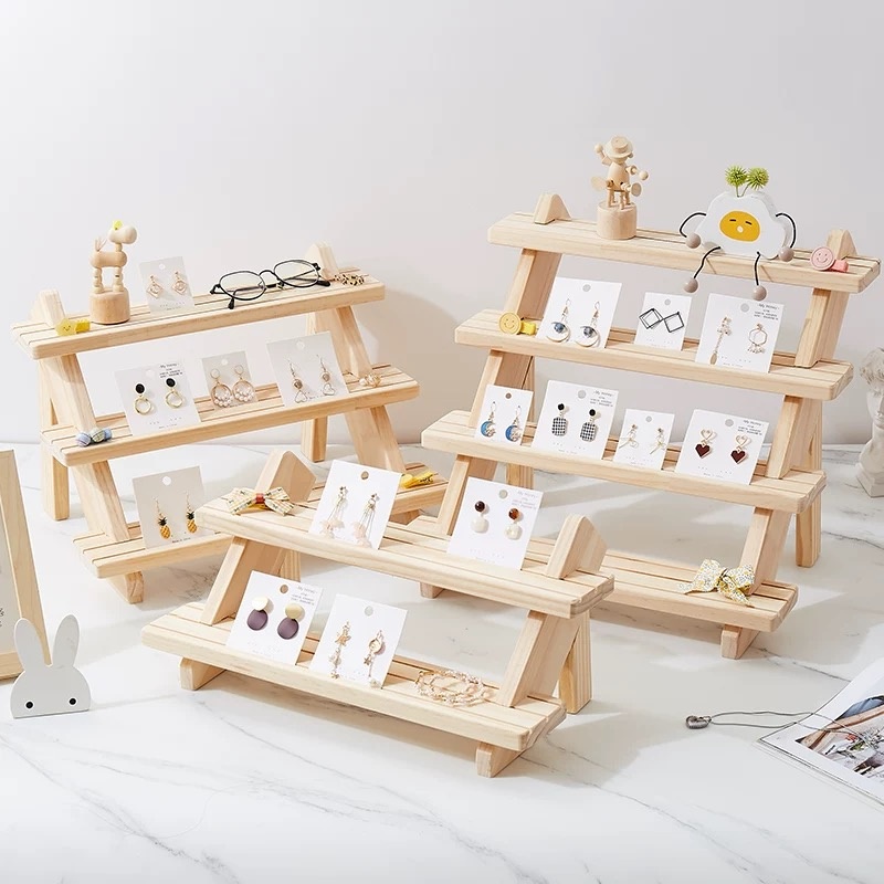Display Risers Set - Oorknophouder Riser Meerlaags displayrek Log Ring