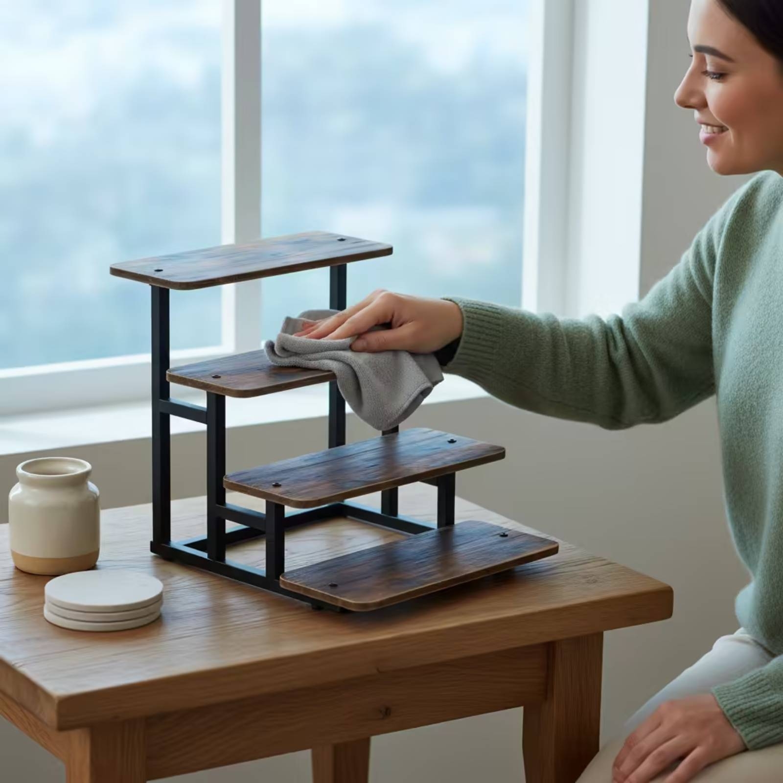 4-laags displaystandaard voor  - Display Risers Set recensie en prijs
