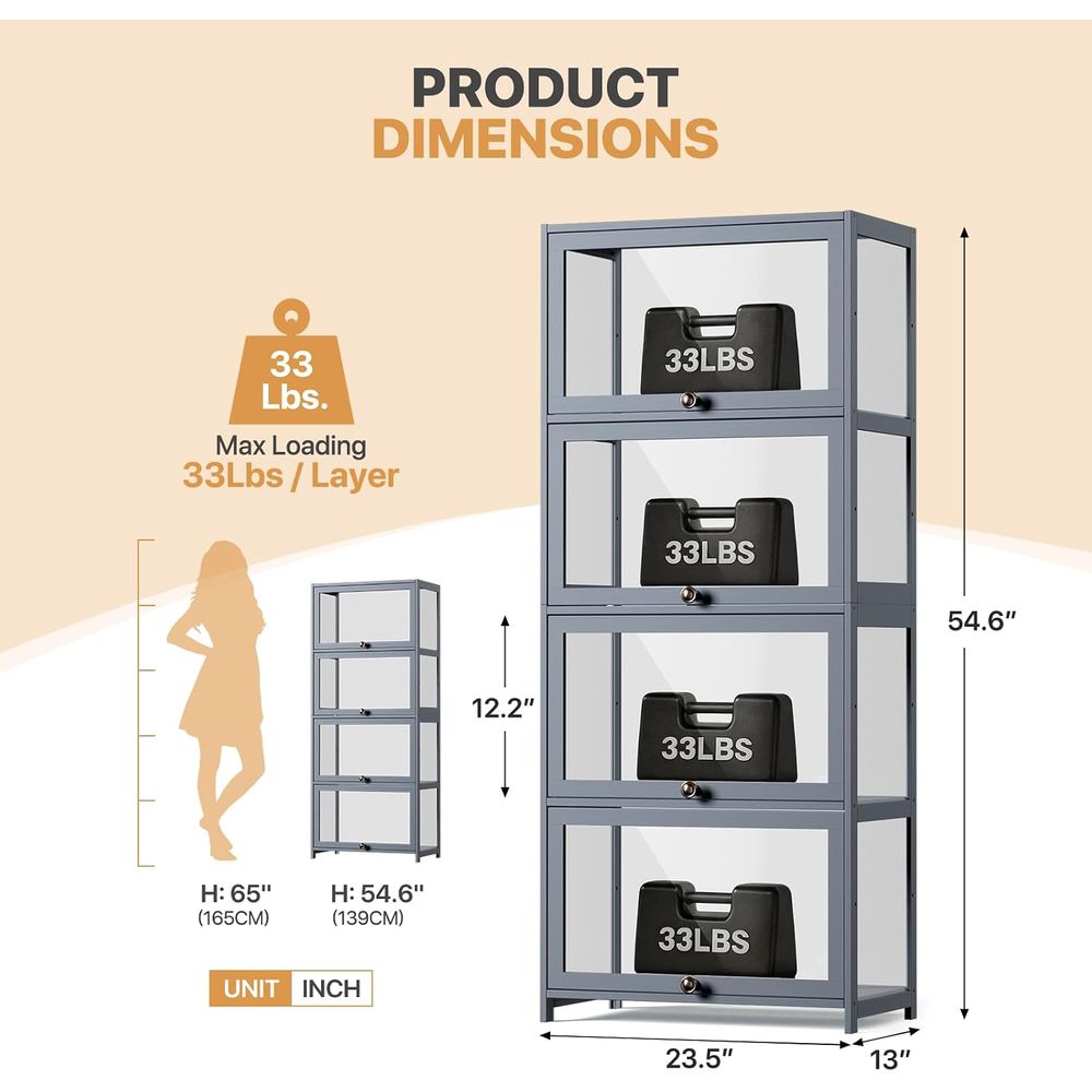 4-laags acryl displaykast voor - Display Case Acrylic recensie en prijs