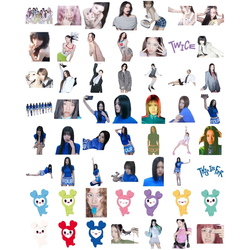 56 stuks TWICE schattige anime - Vinyl Figure Blank recensie en prijs