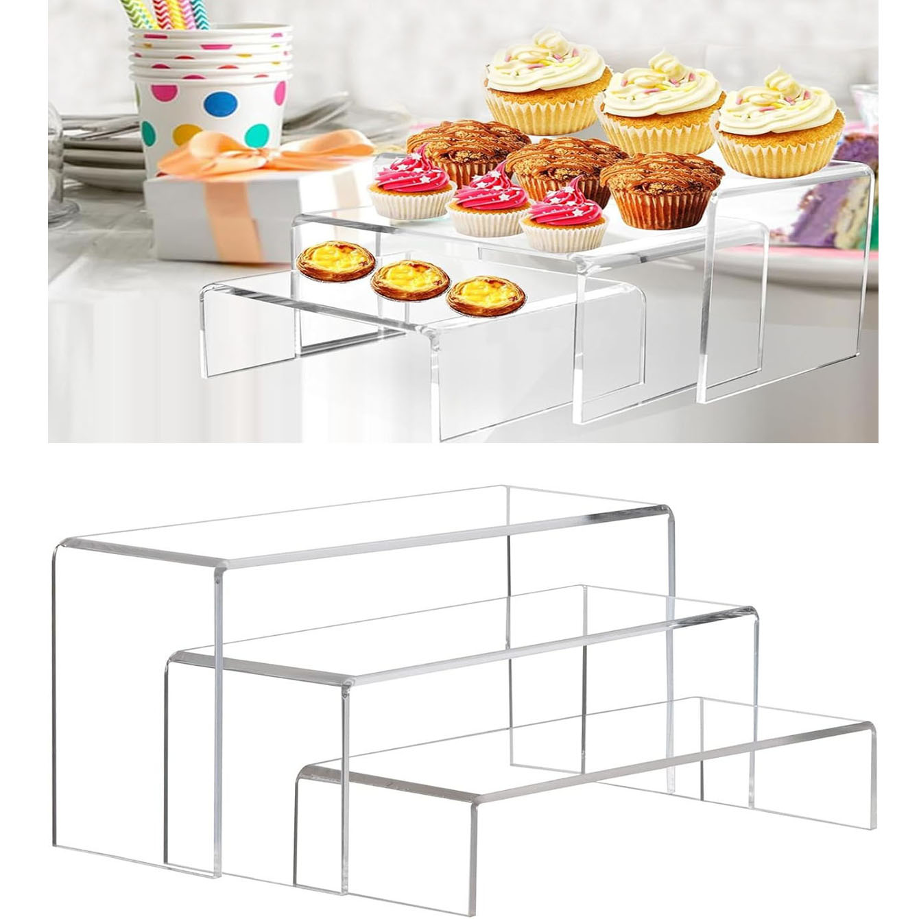 3 stuks acryl displayplanken,  - Pop Display Shelf recensie en prijs