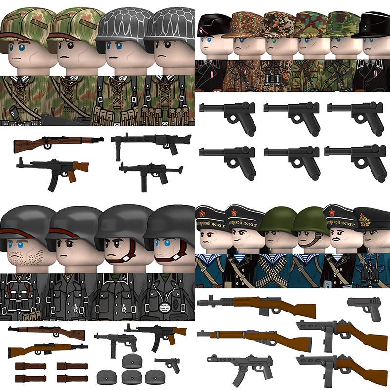 WW2 Militaire Duitse Noord-Afr - Lego Minifigure Holder recensie en prijs