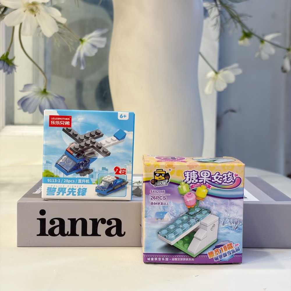 2-in-1 politiehelikopter bouws - Building Block Mini recensie en prijs