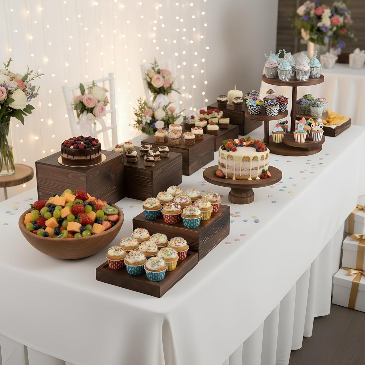 4-laags ronde cupcaketoren sta - Display Risers Set recensie en prijs
