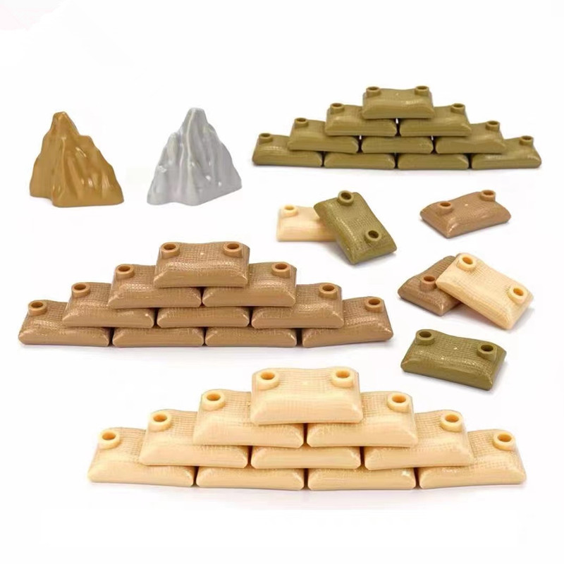 50PCS MOC Militaire Zandzak Bo - Lego Minifigure Holder recensie en prijs