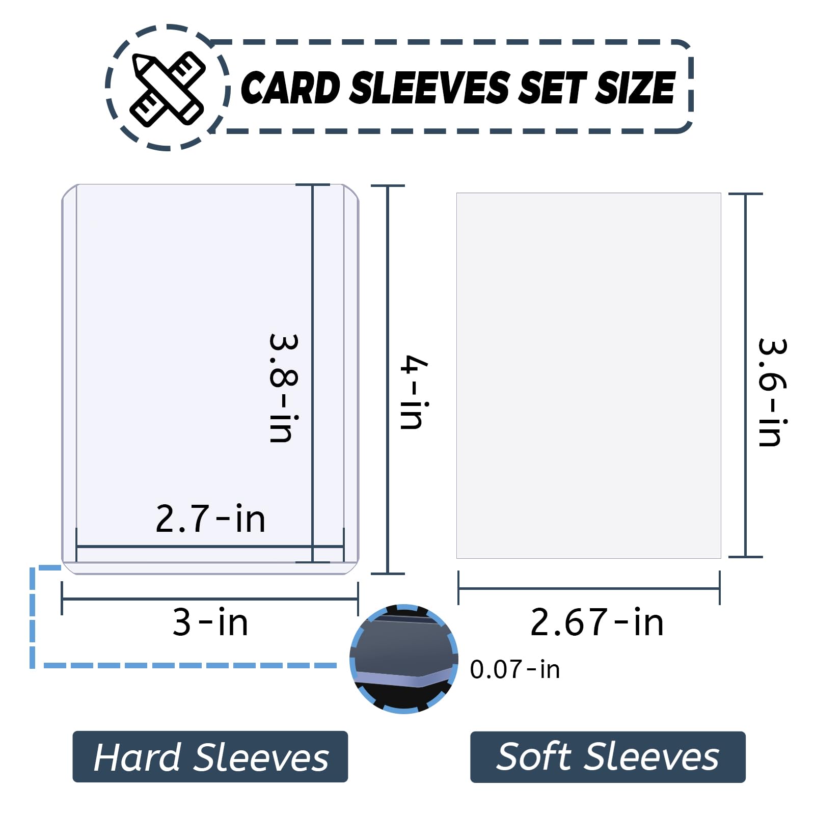 100-600 Stuks Kaarthoezen Hard - Card Penny Sleeve recensie en prijs