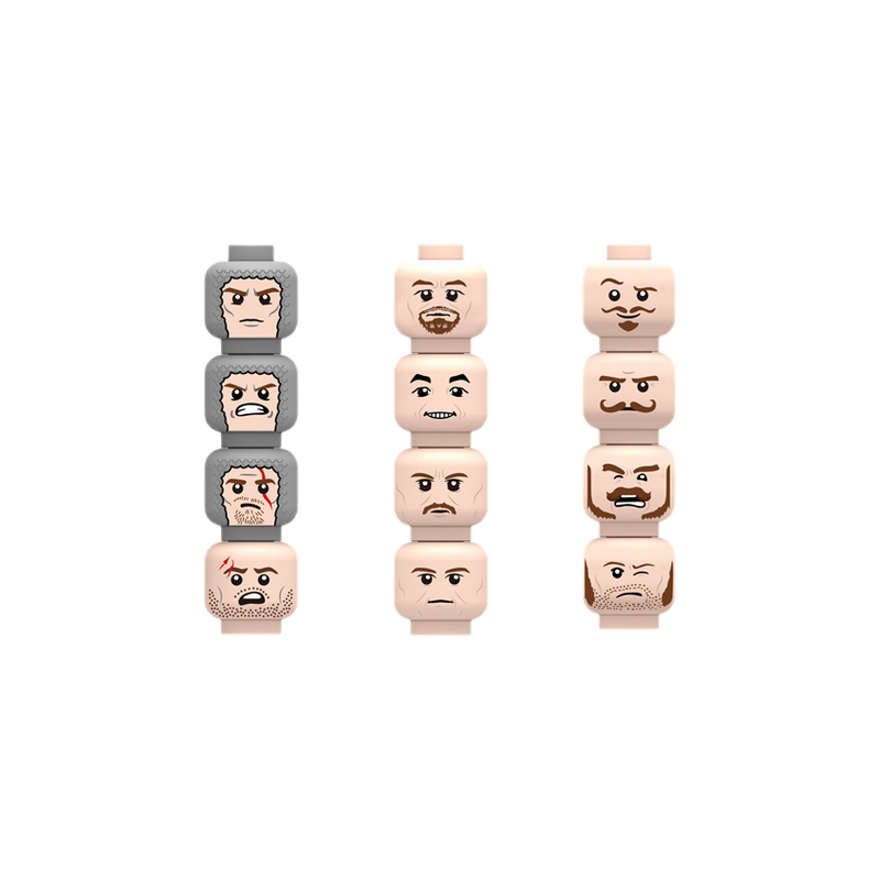 Gewonde emotionele gezichtshoo - Lego Minifigure Holder recensie en prijs