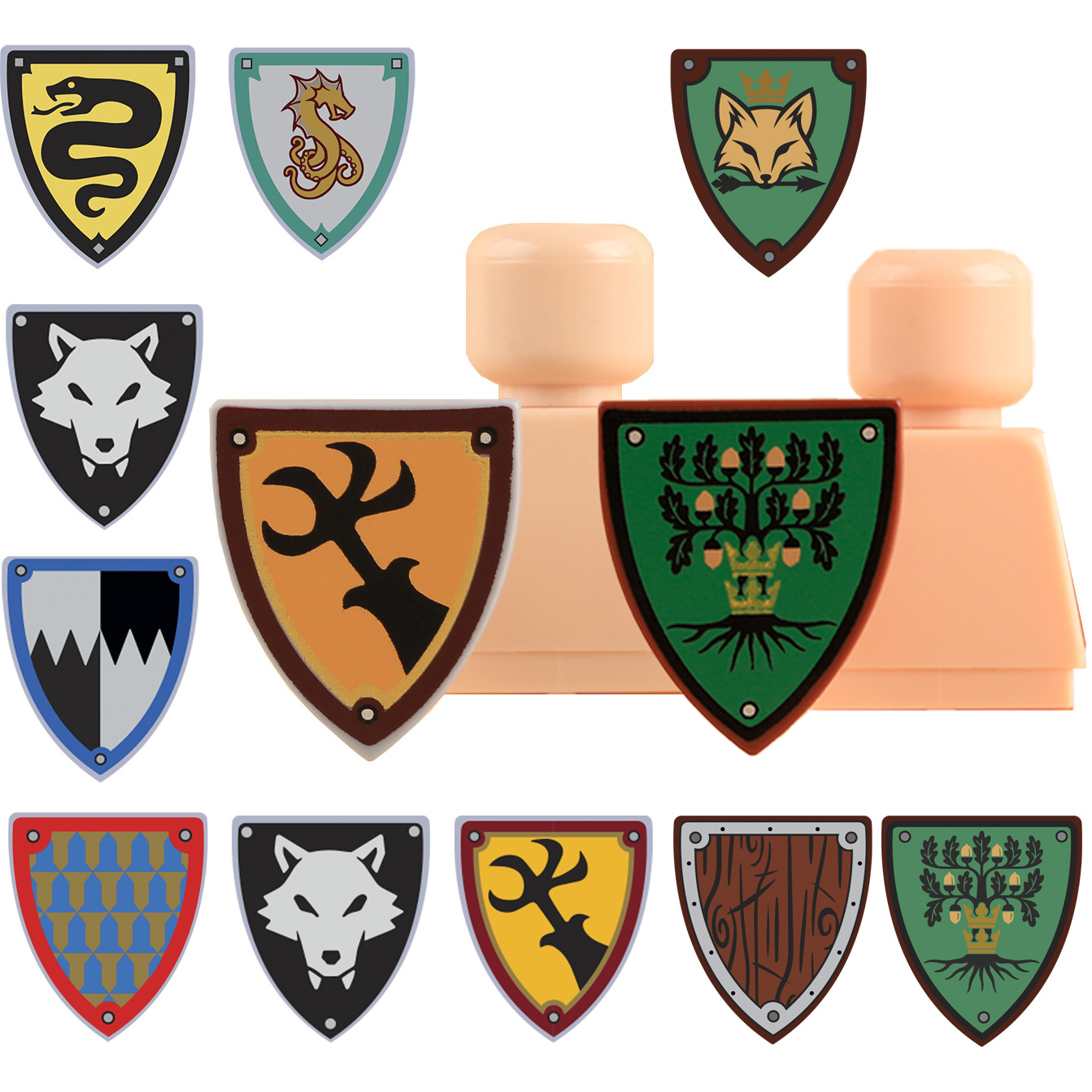 MOC Middeleeuwse Ridders Zwart - Lego Minifigure Holder recensie en prijs